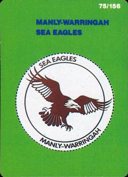 1990 Stimorol NRL #75 Crest - Sea-Eagles Front